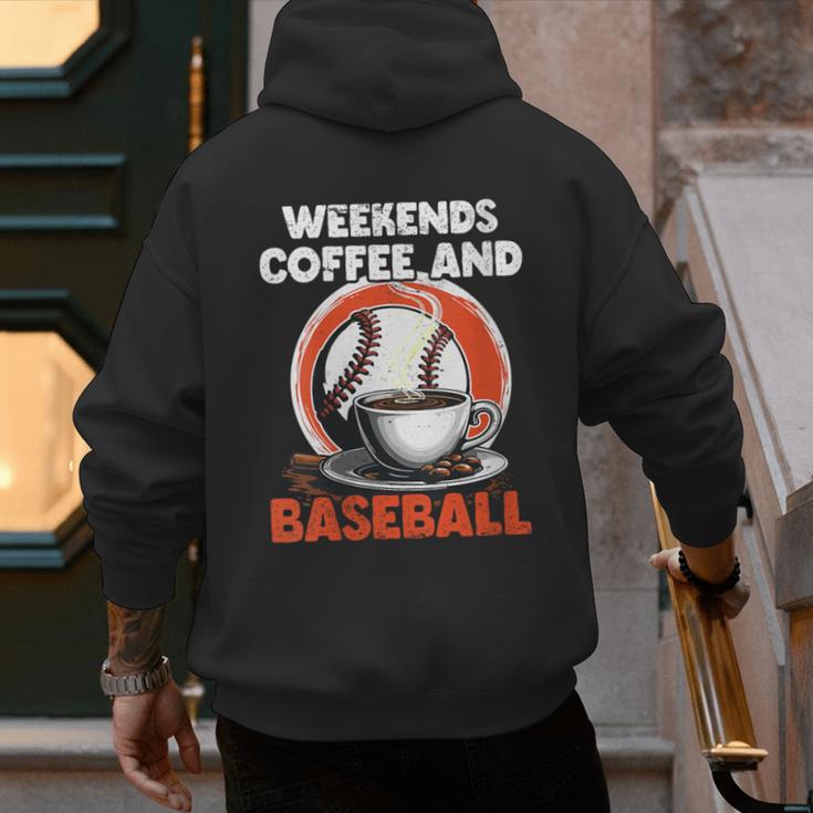 Fathers Day Baseball Dad Parent Men's Hoodie Back Print Fathers Day Baseball Dad Parent Men's Hoodie Back Print