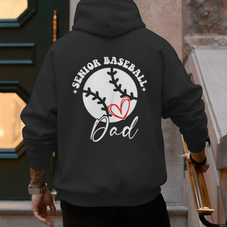 The Last Home Run Season Senior Baseball Dad 2025 2 SIDES Men's Hoodie Back Print