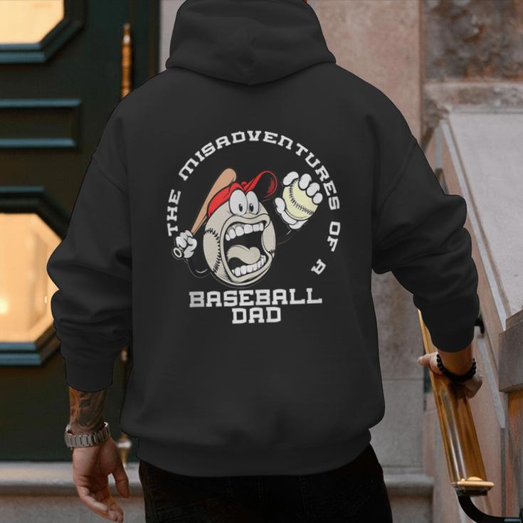 The Misadventures Of A Baseball Dad Men's Hoodie Back Print The Misadventures Of A Baseball Dad Men's Hoodie Back Print