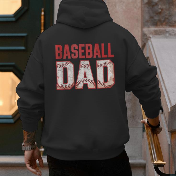 Vintage Baseball Dad Father Tee Player Fan Baseball Ball Men's Hoodie Back Print Vintage Baseball Dad Father Tee Player Fan Baseball Ball Men's Hoodie Back Print