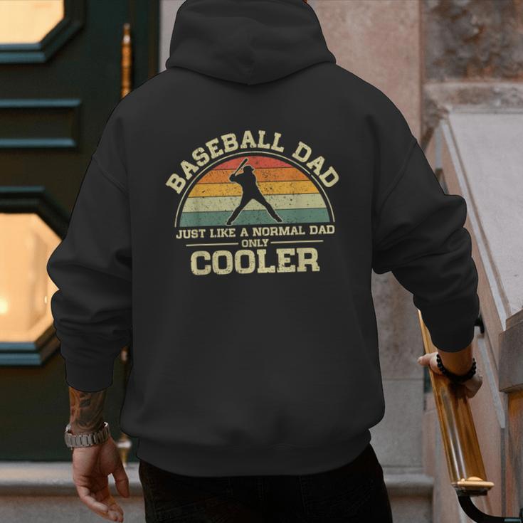 Vintage Baseball Dad Just Like A Normal Dad Only Cooler Men's Hoodie Back Print Vintage Baseball Dad Just Like A Normal Dad Only Cooler Men's Hoodie Back Print