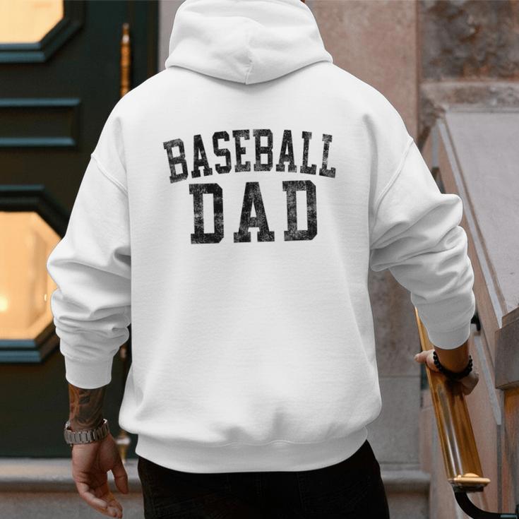 Baseball Dad Birthday Classic Bold Font Baseball Daddy Men's Hoodie Back Print Baseball Dad Birthday Classic Bold Font Baseball Daddy Men's Hoodie Back Print