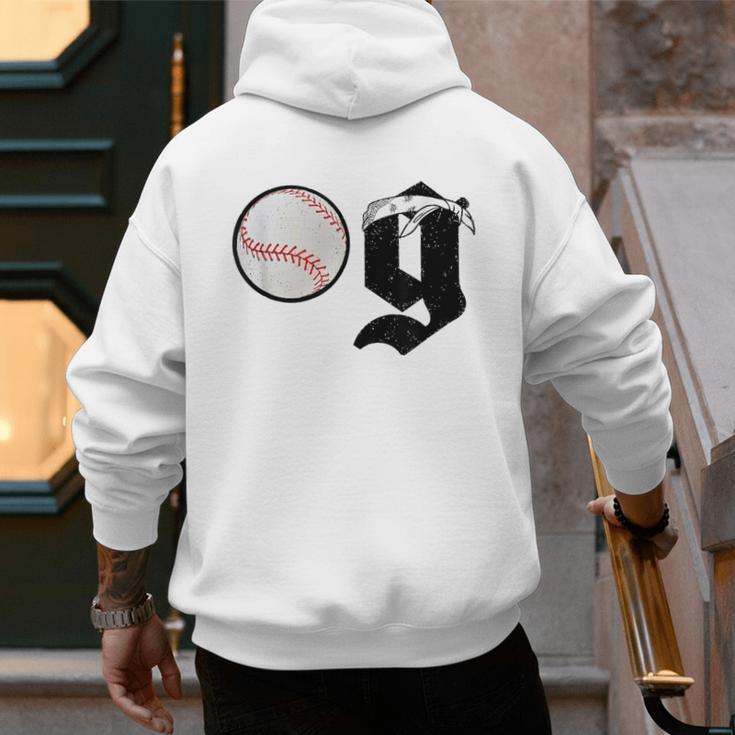Baseball Dad Coach Old Head OG Old School Baller White Men's Hoodie Back Print Baseball Dad Coach Old Head OG Old School Baller White Men's Hoodie Back Print