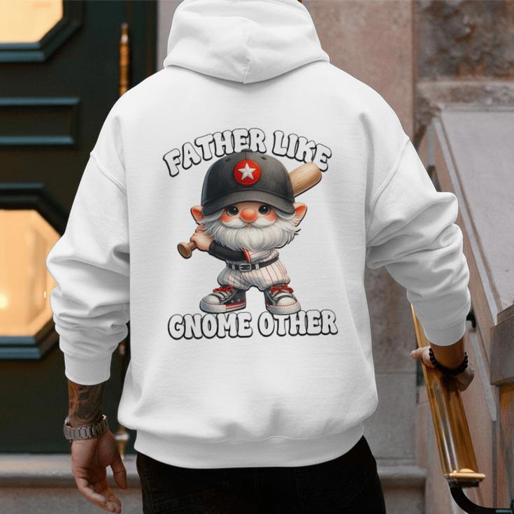 Baseball Dad Gnome For Baseball Grandpa Fathers Day Premium Tri-Blend Men's Hoodie Back Print Baseball Dad Gnome For Baseball Grandpa Fathers Day Premium Tri-Blend Men's Hoodie Back Print