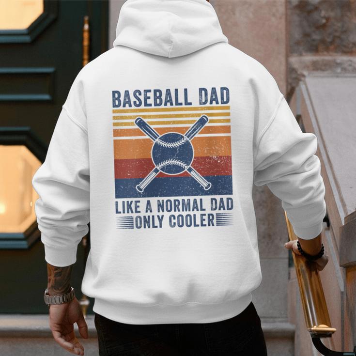 Baseball Dad Like A Normal Dad Only Cooler Men's Hoodie Back Print Baseball Dad Like A Normal Dad Only Cooler Men's Hoodie Back Print