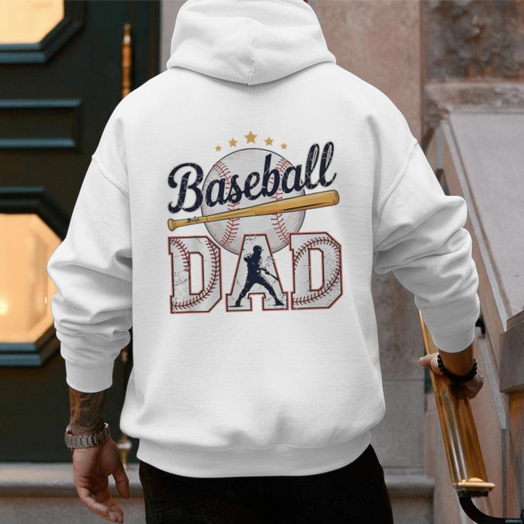 Baseball Dad Player Cool Retro Sports Fan Father's Day Premium Tri-Blend Men's Hoodie Back Print Baseball Dad Player Cool Retro Sports Fan Father's Day Premium Tri-Blend Men's Hoodie Back Print