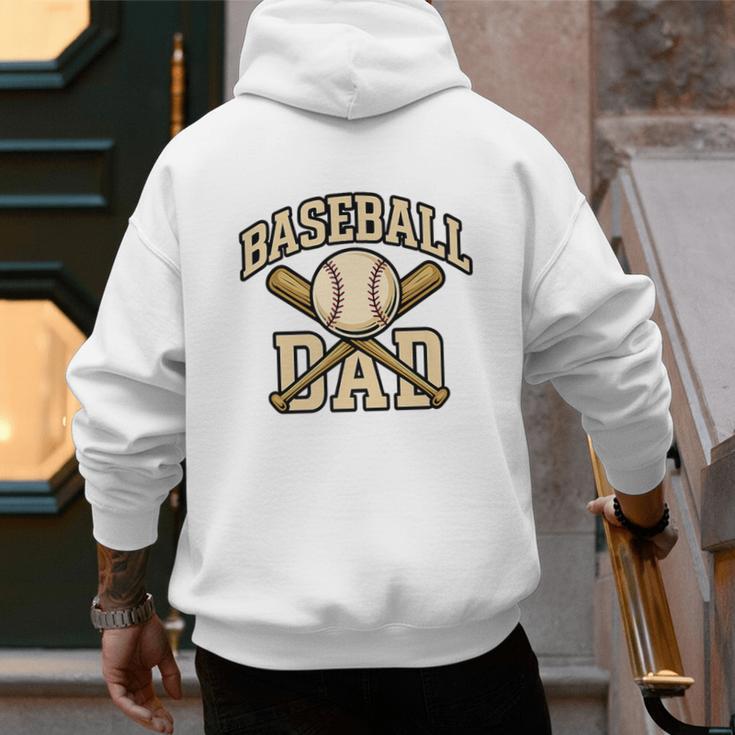 Baseball Dad Sports With Bats And Ball Graphic Premium Men's Hoodie Back Print Baseball Dad Sports With Bats And Ball Graphic Premium Men's Hoodie Back Print