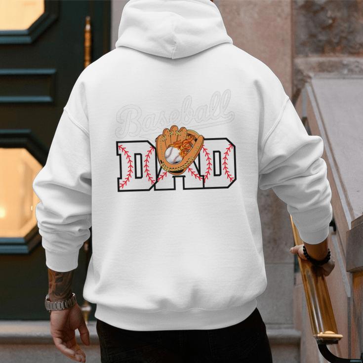 Baseball Dad Vintage Sports Fathers Day Baseball Fan Premium Men's Hoodie Back Print Baseball Dad Vintage Sports Fathers Day Baseball Fan Premium Men's Hoodie Back Print