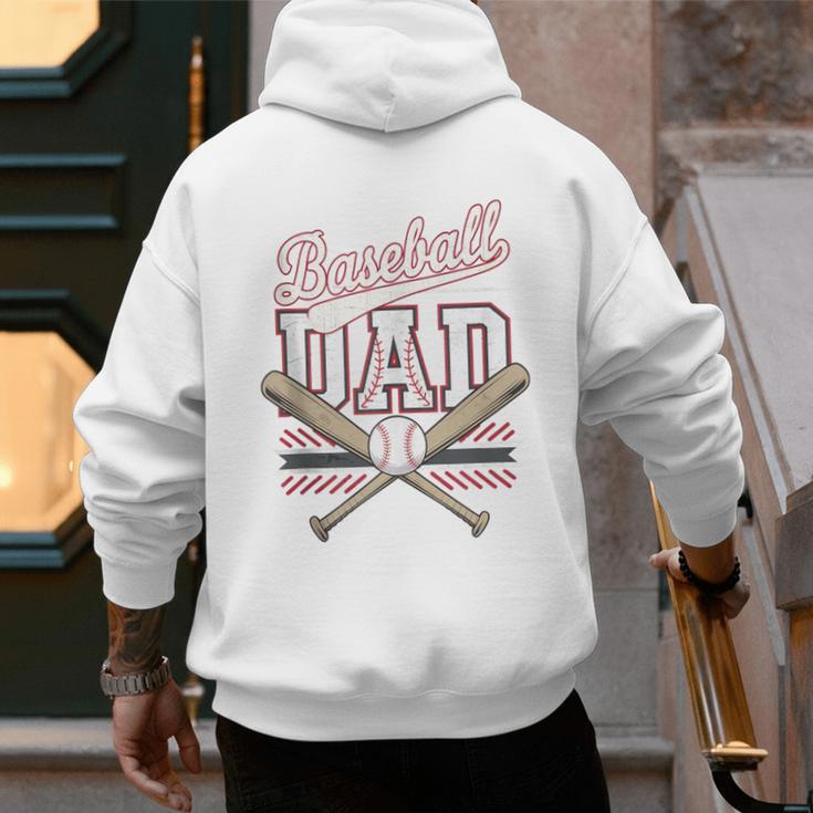 Best Baseball Dad Ever Vintage Baseball Daddy Father's Day Men's Hoodie Back Print Best Baseball Dad Ever Vintage Baseball Daddy Father's Day Men's Hoodie Back Print