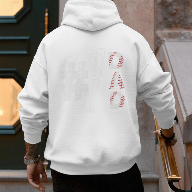 Number One Baseball Dad Fathers Day Baseball Player Dad Premium Men's Hoodie Back Print Number One Baseball Dad Fathers Day Baseball Player Dad Premium Men's Hoodie Back Print
