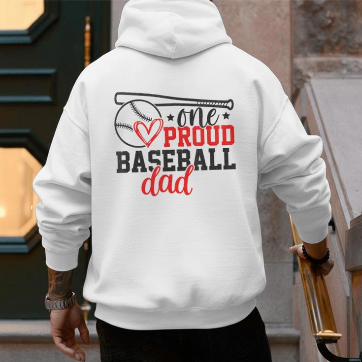 One Proud Baseball Dad Sporty Humor Men's Hoodie Back Print One Proud Baseball Dad Sporty Humor Men's Hoodie Back Print