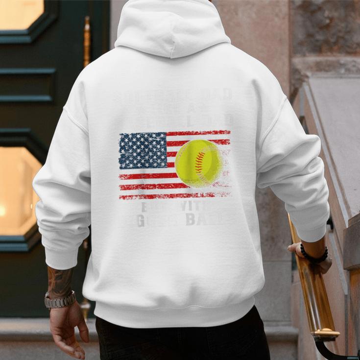 Patriotic Softball Dad Like A Baseball Dad Raglan Baseball Tee Men's Hoodie Back Print Patriotic Softball Dad Like A Baseball Dad Raglan Baseball Tee Men's Hoodie Back Print