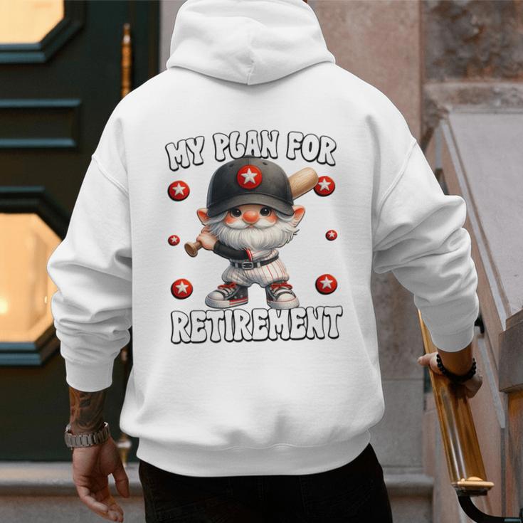 Retired Baseball Dad Coach Gnome For Baseball Retirement Premium Tri-Blend Men's Hoodie Back Print Retired Baseball Dad Coach Gnome For Baseball Retirement Premium Tri-Blend Men's Hoodie Back Print