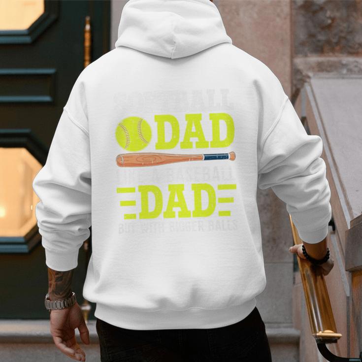 Sports For Softball And Baseball Dad Premium Men's Hoodie Back Print Sports For Softball And Baseball Dad Premium Men's Hoodie Back Print