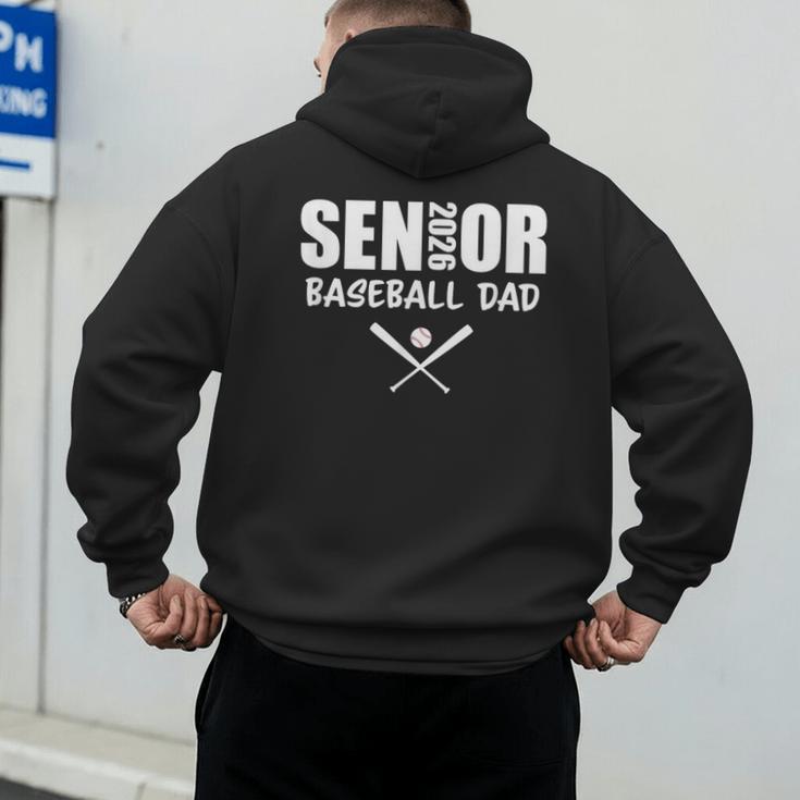 2026 Senior Baseball Dad Team Parent Helper Men's Hoodie Back Print 2026 Senior Baseball Dad Team Parent Helper Men's Hoodie Back Print