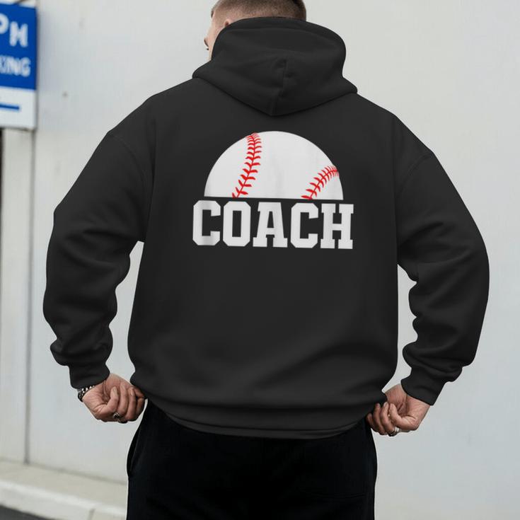 Baseball Coach Little League Baseball Dad Athletic Sports Men's Hoodie Back Print Baseball Coach Little League Baseball Dad Athletic Sports Men's Hoodie Back Print