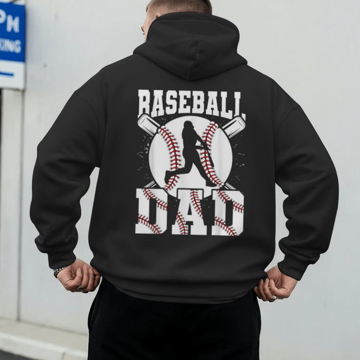 Baseball Dad Apparel Dad Baseball Father's Day Men's Hoodie Back Print Baseball Dad Apparel Dad Baseball Father's Day Men's Hoodie Back Print