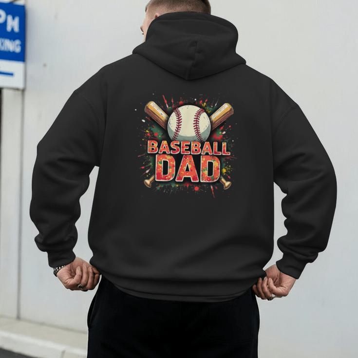Baseball Dad Camouflage Tee For Proud Fathers Men's Hoodie Back Print Baseball Dad Camouflage Tee For Proud Fathers Men's Hoodie Back Print