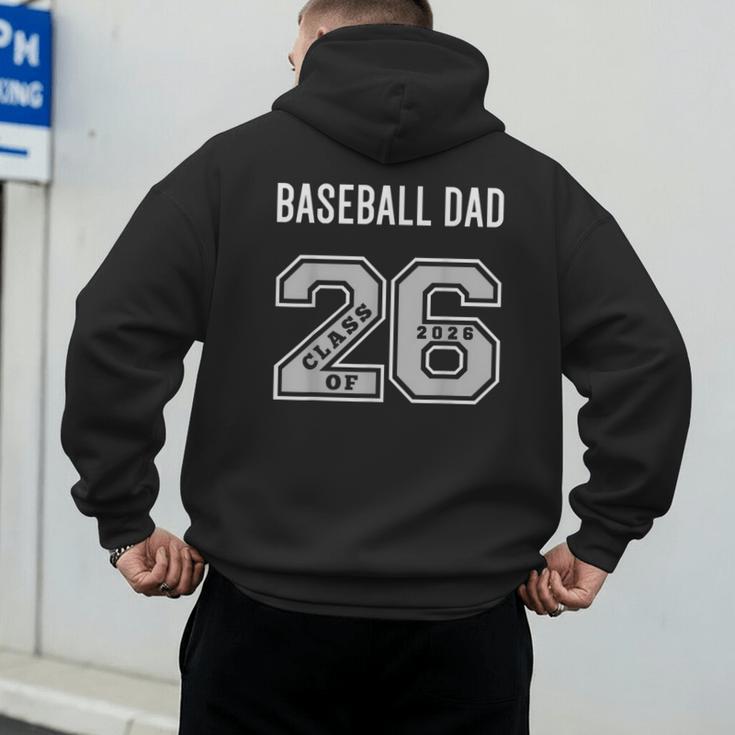 BASEBALL DAD CLASS OF 2026 BASEBALL DAD 26 SWAG CLASS 26 Men's Hoodie Back Print BASEBALL DAD CLASS OF 2026 BASEBALL DAD 26 SWAG CLASS 26 Men's Hoodie Back Print