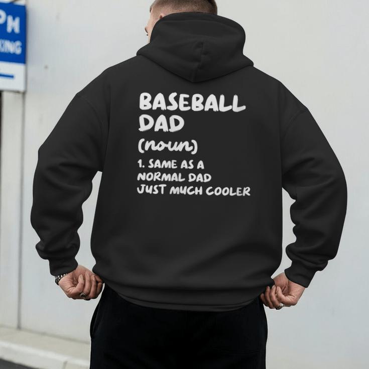 Baseball Dad Definition Men's Hoodie Back Print Baseball Dad Definition Men's Hoodie Back Print