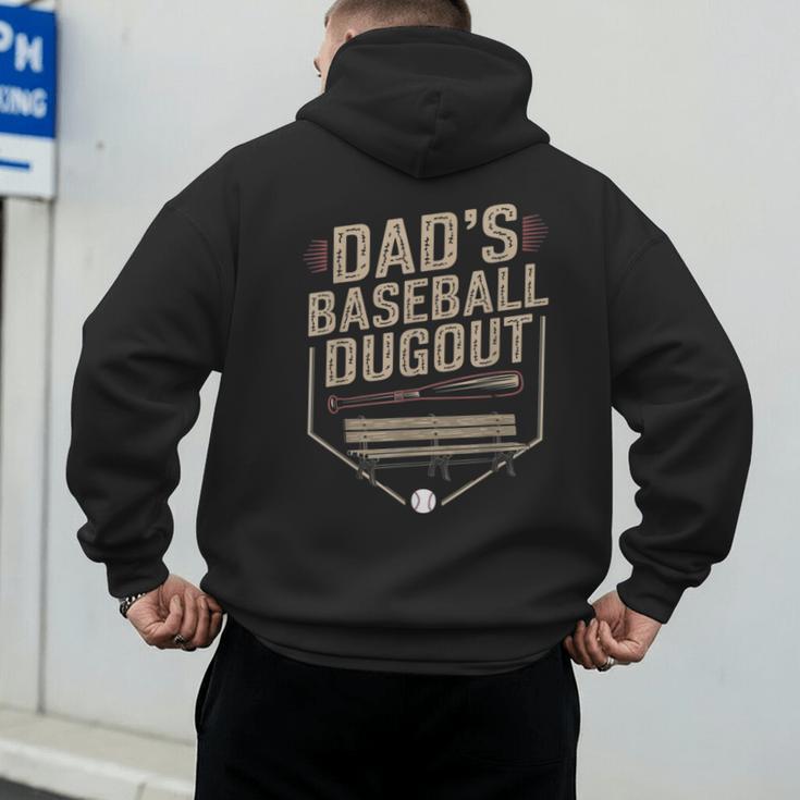 Baseball Baseball Dad Dugout Family Matching Men's Hoodie Back Print Baseball Baseball Dad Dugout Family Matching Men's Hoodie Back Print