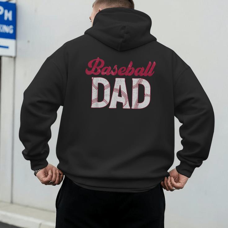 Baseball Dad For Father's Day Dad Daddy Baseball Lover Men's Hoodie Back Print Baseball Dad For Father's Day Dad Daddy Baseball Lover Men's Hoodie Back Print