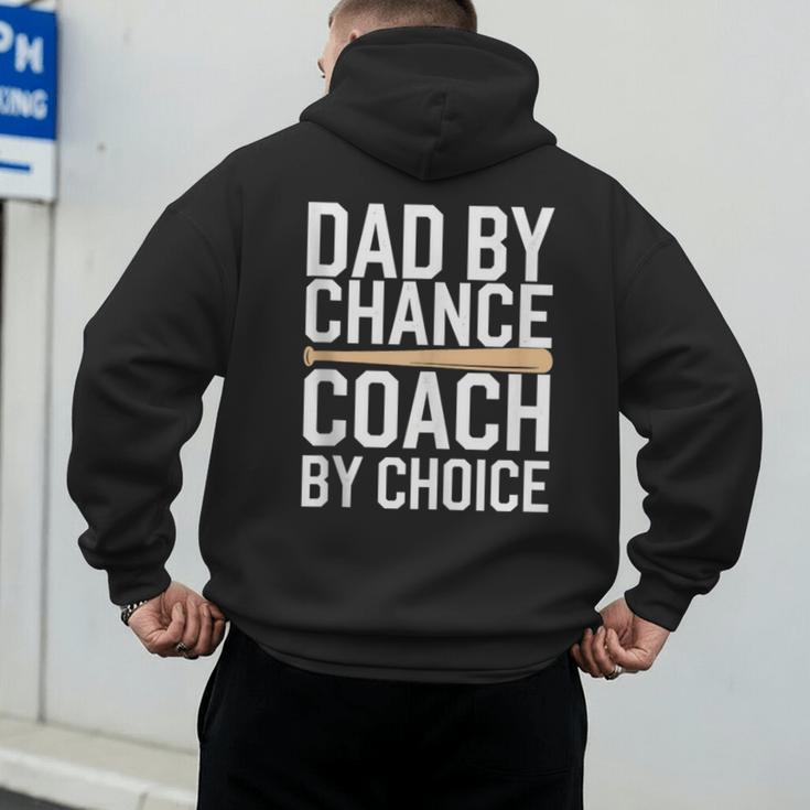 Baseball Dad Homerun Baseball Lovers Father Fathers Day Men's Hoodie Back Print