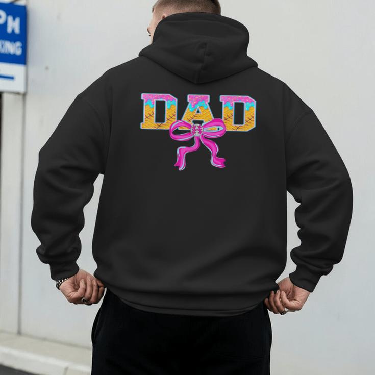 Baseball Dad Ice Cream Drip Game Day Family Matching Men's Hoodie Back Print Baseball Dad Ice Cream Drip Game Day Family Matching Men's Hoodie Back Print