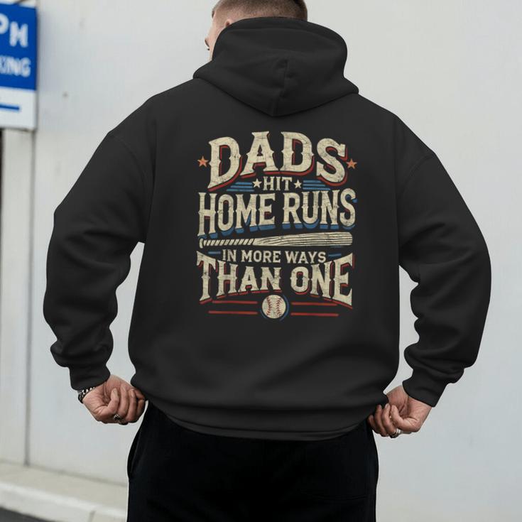Baseball Dad Men Dads Hit Home Runs In More Ways Than One Men's Hoodie Back Print Baseball Dad Men Dads Hit Home Runs In More Ways Than One Men's Hoodie Back Print