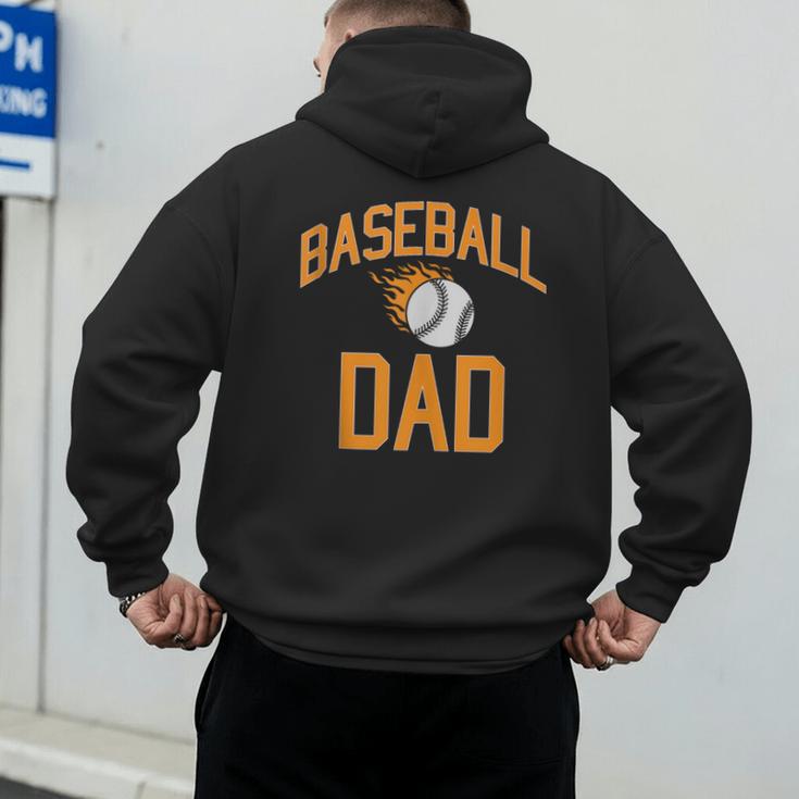 Baseball Dad Men Men's Hoodie Back Print
