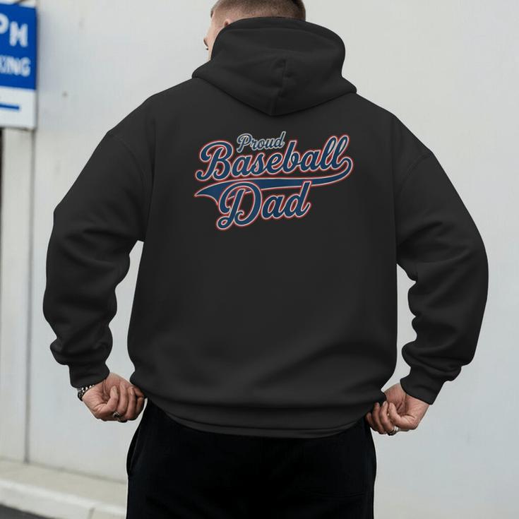 Baseball Dad Graphic Men's Hoodie Back Print Baseball Dad Graphic Men's Hoodie Back Print