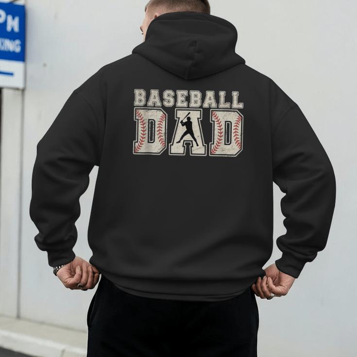 Baseball Dad Men's Hoodie Back Print Baseball Dad Men's Hoodie Back Print