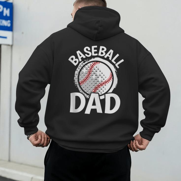 Baseball Dad Baseball Player Men Men's Hoodie Back Print