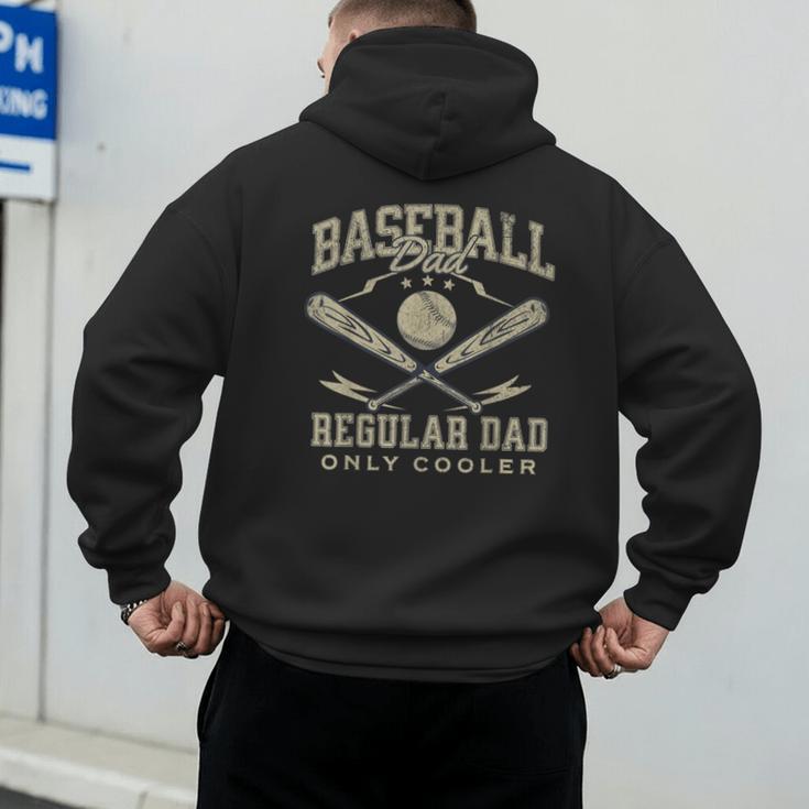 Baseball Dad Regular Dad Only Cooler Father's Day Baseball Men's Hoodie Back Print Baseball Dad Regular Dad Only Cooler Father's Day Baseball Men's Hoodie Back Print