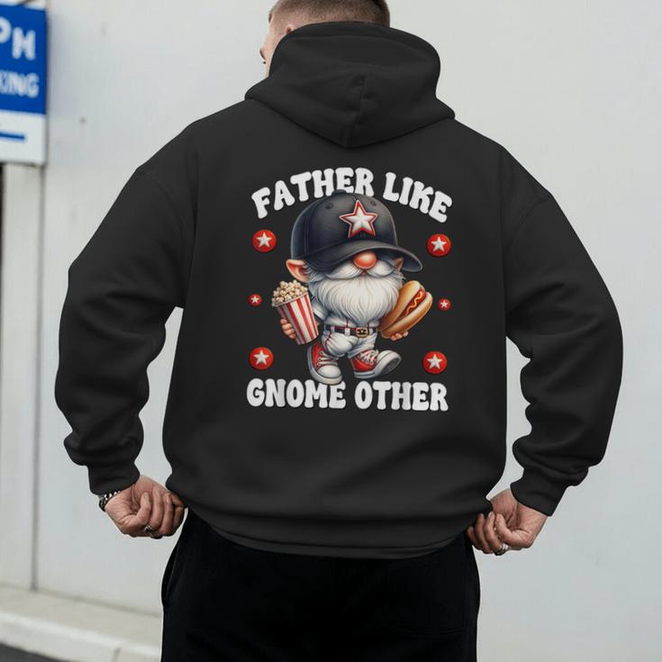 Baseball Dad Saying Hot Dog Gnome Pun For Fathers Day Men's Hoodie Back Print Baseball Dad Saying Hot Dog Gnome Pun For Fathers Day Men's Hoodie Back Print