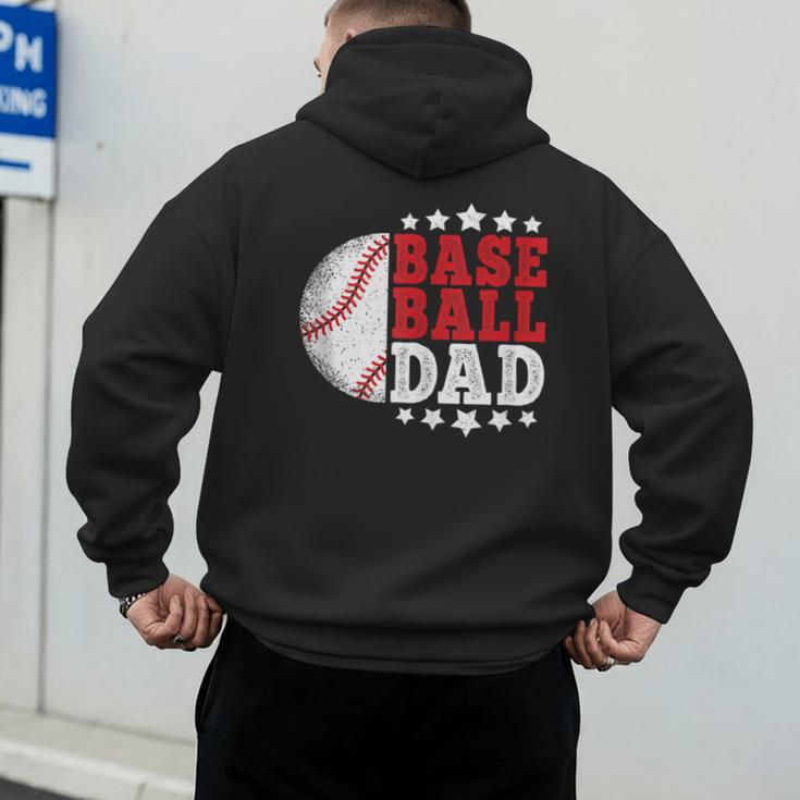 Baseball Dad Vintage Baseball Player Men Men's Hoodie Back Print Baseball Dad Vintage Baseball Player Men Men's Hoodie Back Print