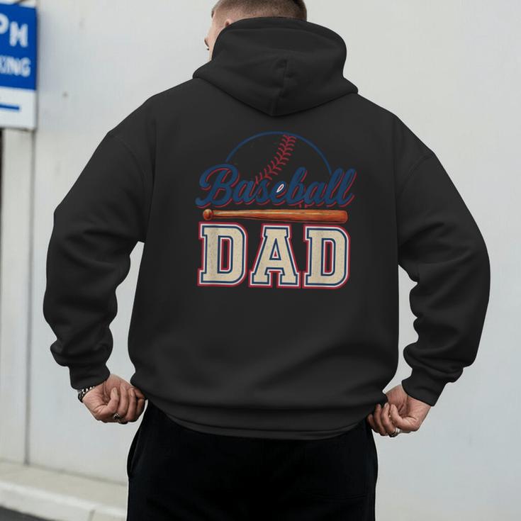 Baseball Dad Vintage Sports For Proud Fathers Men's Hoodie Back Print Baseball Dad Vintage Sports For Proud Fathers Men's Hoodie Back Print