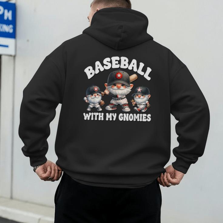 Baseball Gnome Grandpa With Sayings For Baseball Dad Coach Men's Hoodie Back Print Baseball Gnome Grandpa With Sayings For Baseball Dad Coach Men's Hoodie Back Print