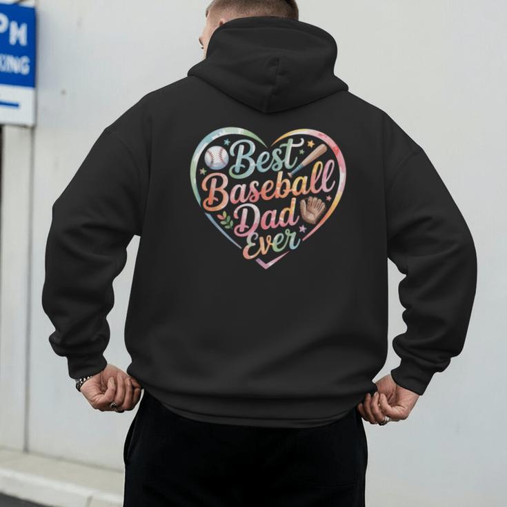 Best Baseball Dad Ever Heart Men's Hoodie Back Print Best Baseball Dad Ever Heart Men's Hoodie Back Print