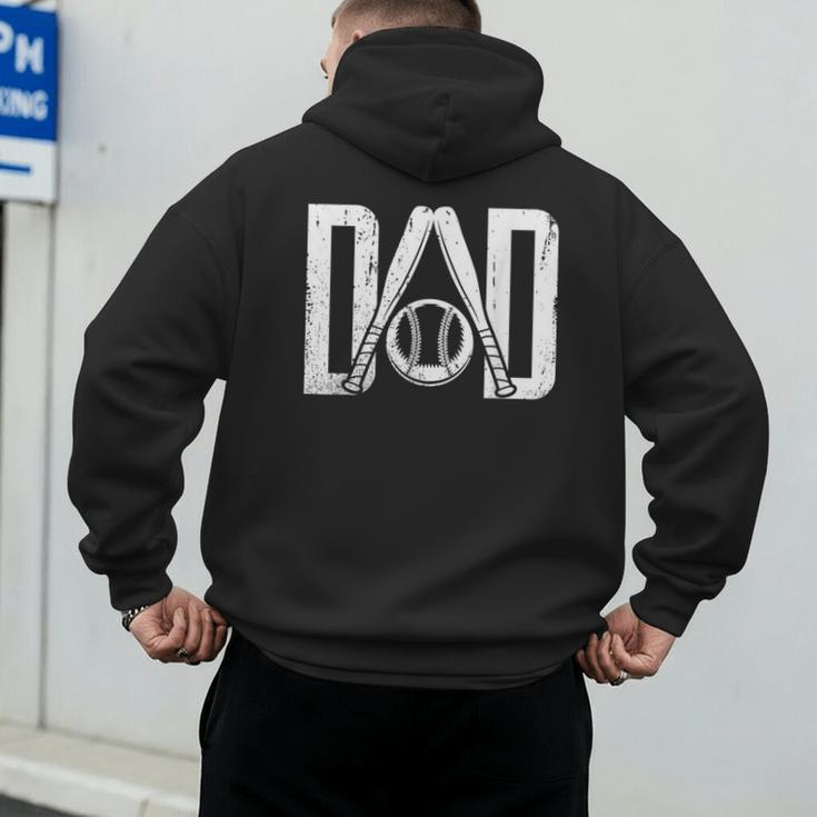 Best Baseball Dad Ever Vintage Clothing Baseball Father Day Men's Hoodie Back Print Best Baseball Dad Ever Vintage Clothing Baseball Father Day Men's Hoodie Back Print