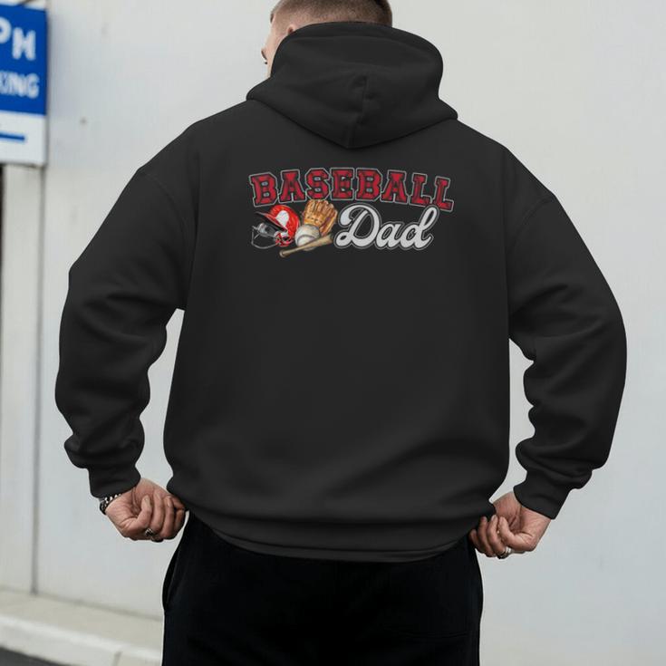 Cheer Baseball Dad My Favorite Cheerleader Calls Me Dad Red Men's Hoodie Back Print Cheer Baseball Dad My Favorite Cheerleader Calls Me Dad Red Men's Hoodie Back Print
