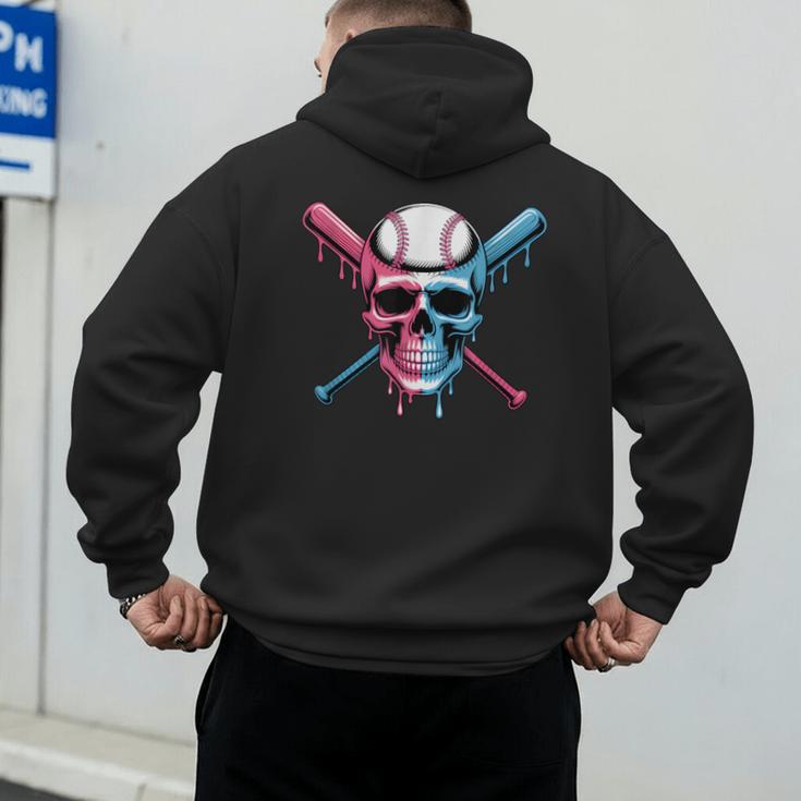 Cool Baseball Ice Cream Dripping Baseball Dad Baseball Lover Men's Hoodie Back Print Cool Baseball Ice Cream Dripping Baseball Dad Baseball Lover Men's Hoodie Back Print