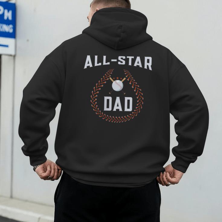 Dad Baseball Tee For Men And Dad Birthday Baseball Dad Men's Hoodie Back Print Dad Baseball Tee For Men And Dad Birthday Baseball Dad Men's Hoodie Back Print