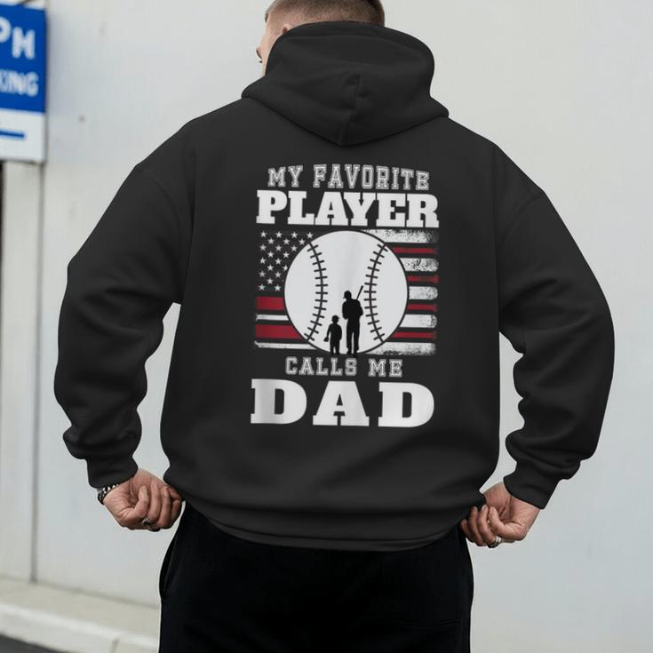 My Favorite Player Calls Me Dad Cool Baseball Dad Tee Men's Hoodie Back Print My Favorite Player Calls Me Dad Cool Baseball Dad Tee Men's Hoodie Back Print