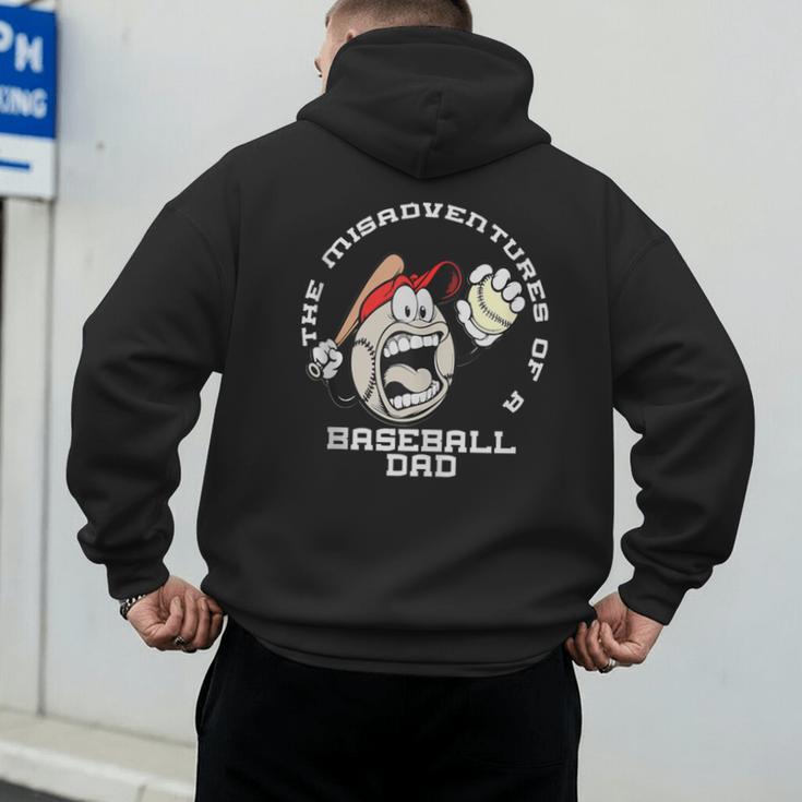 The Misadventures Of A Baseball Dad Men's Hoodie Back Print The Misadventures Of A Baseball Dad Men's Hoodie Back Print