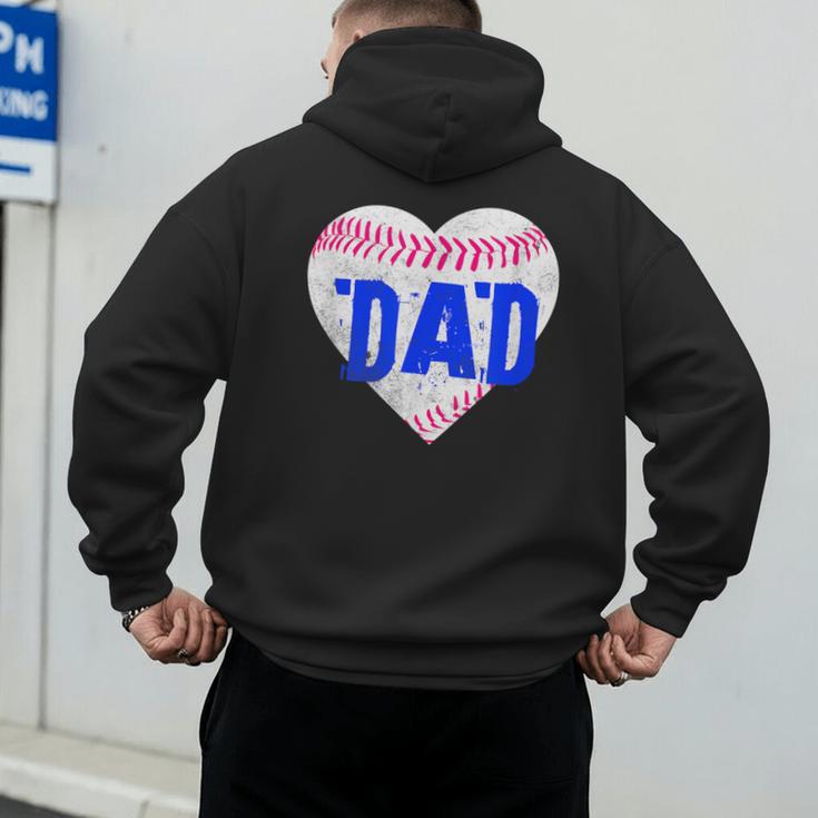 Softball Dad Baseball Dad Tee Ball Dad Men's Hoodie Back Print Softball Dad Baseball Dad Tee Ball Dad Men's Hoodie Back Print