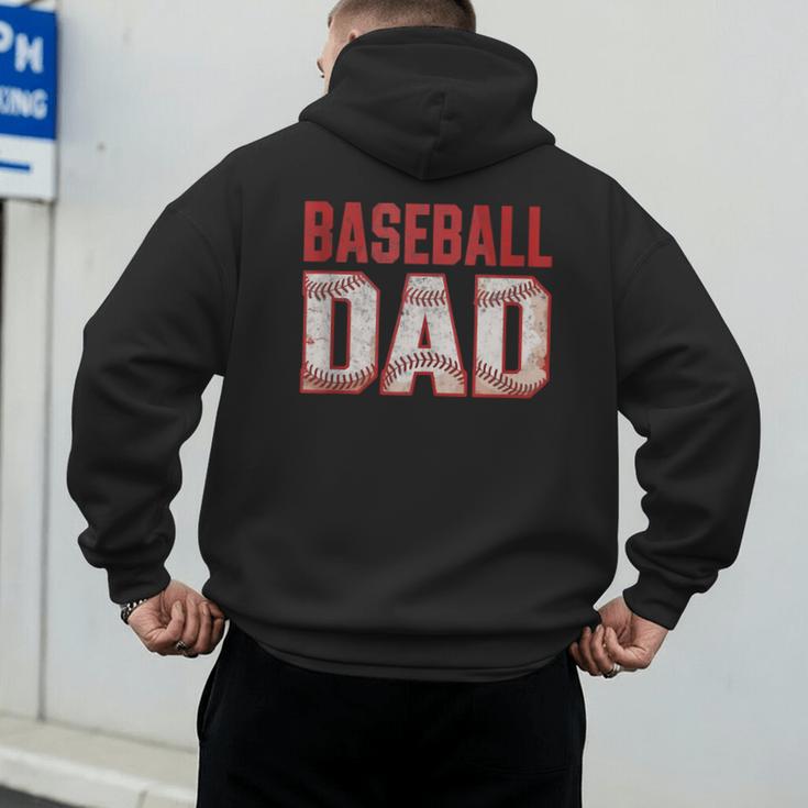 Vintage Baseball Dad Father Tee Player Fan Baseball Ball Men's Hoodie Back Print Vintage Baseball Dad Father Tee Player Fan Baseball Ball Men's Hoodie Back Print
