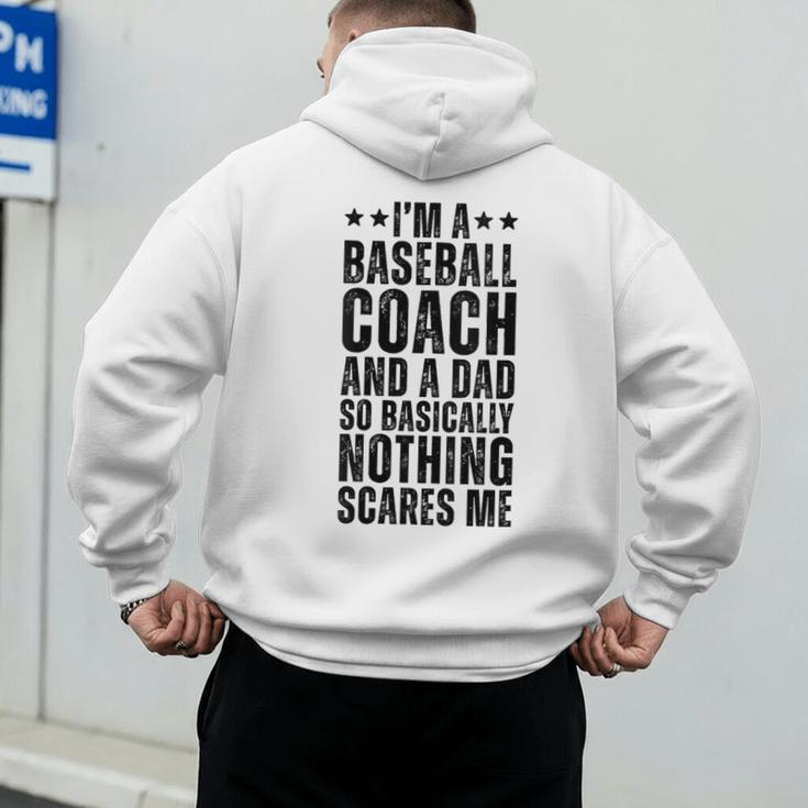 Baseball Coach And A Dad So Basically Baseball Dad Men's Hoodie Back Print