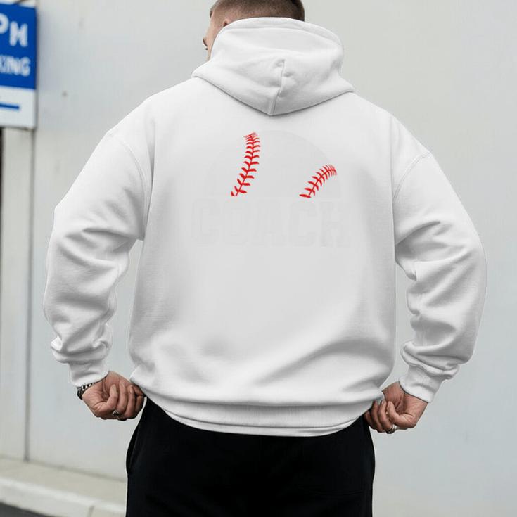 Baseball Coach Little League Baseball Dad Athletic Sports Premium Men's Hoodie Back Print Baseball Coach Little League Baseball Dad Athletic Sports Premium Men's Hoodie Back Print