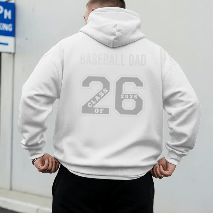 BASEBALL DAD CLASS OF 2026 BASEBALL DAD 26 SWAG CLASS 26 Premium Men's Hoodie Back Print BASEBALL DAD CLASS OF 2026 BASEBALL DAD 26 SWAG CLASS 26 Premium Men's Hoodie Back Print